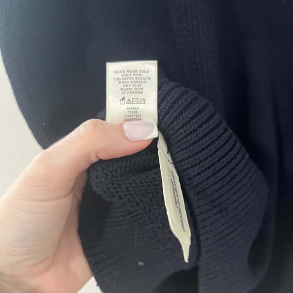 Ann Taylor Navy Blue Sleeveless Knit Sweater Size Medium - Picture 5 of 6